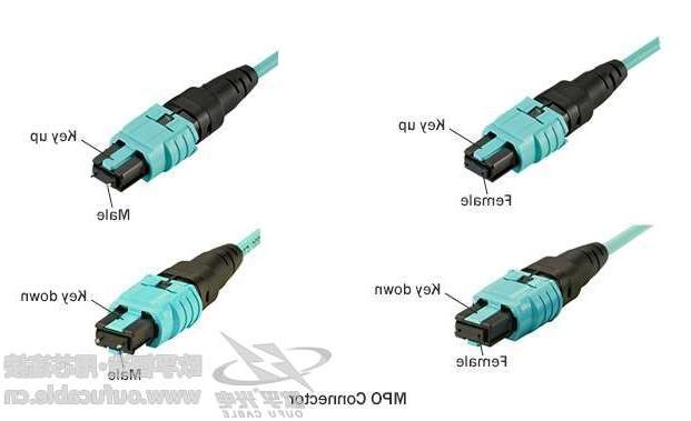 毕节市欧孚光纤光缆厂 MPO光纤跳线的极性分类和芯数设计